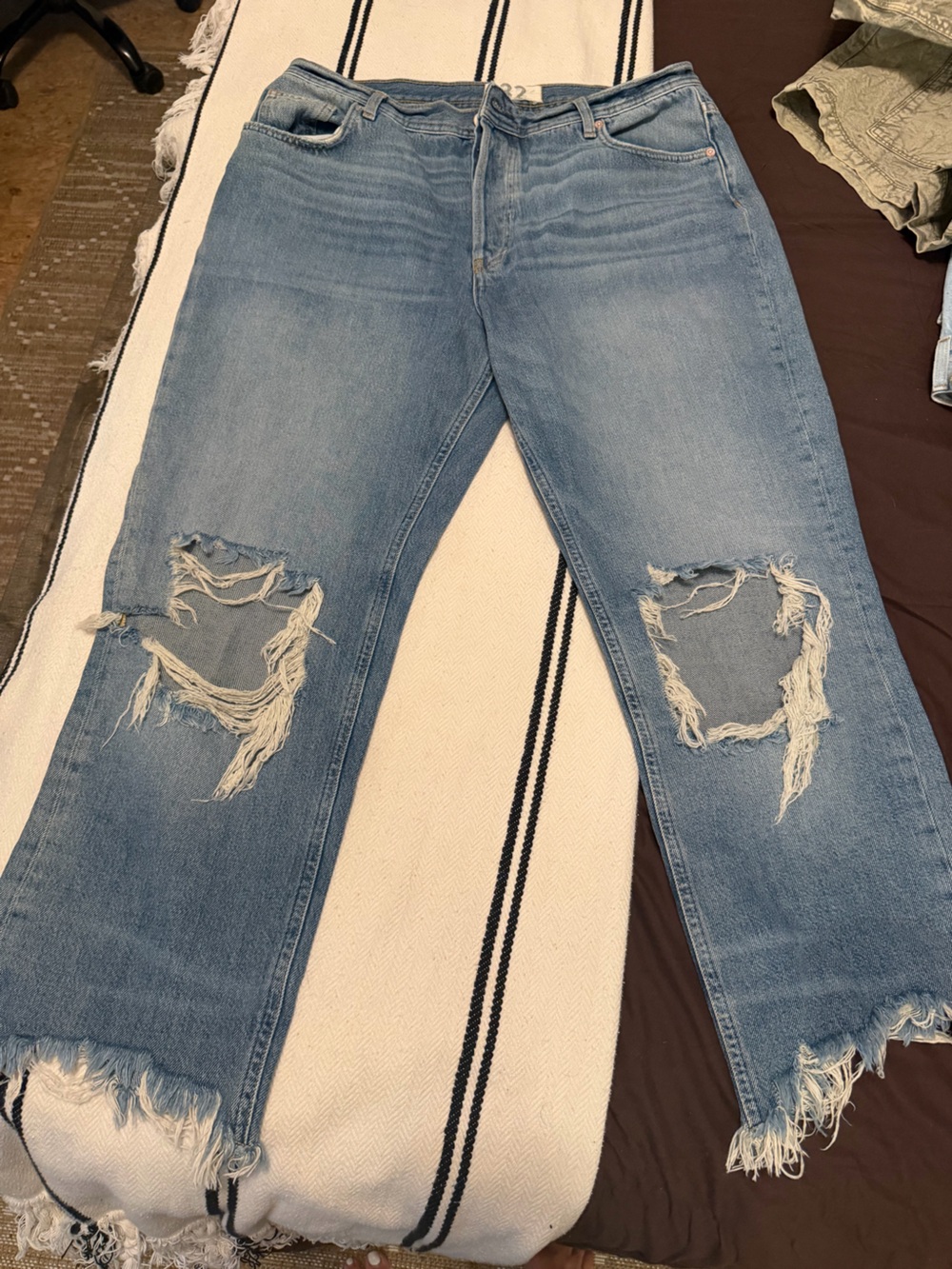 Free People Maggie Mid Rise Straight Leg Size 32